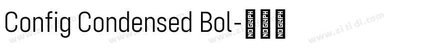 Config Condensed Bol字体转换